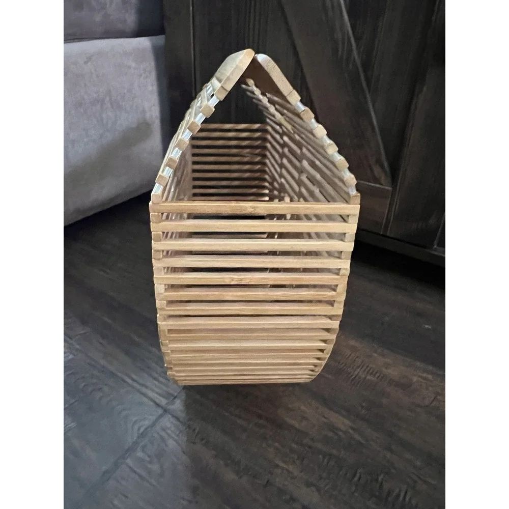 Bamboo Handmade Bag Handbag Unique Vintage Purse Boho Chic Retro